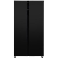 GRADE A1 - Russell Hobbs 442 Litre Side-By-Side American Fridge Freezer - Black