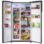 GRADE A1 - Russell Hobbs 442 Litre Side-By-Side American Fridge Freezer - Black