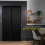 GRADE A1 - Russell Hobbs 442 Litre Side-By-Side American Fridge Freezer - Black