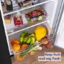 GRADE A1 - Russell Hobbs 442 Litre Side-By-Side American Fridge Freezer - Black