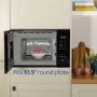 Refurbished Russell Hobbs Built-In 800W Microwave & Grill - Black