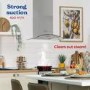 Refurbished Russell Hobbs 90cm Flat Glass Chimney Cooker Hood - Stainless Steel