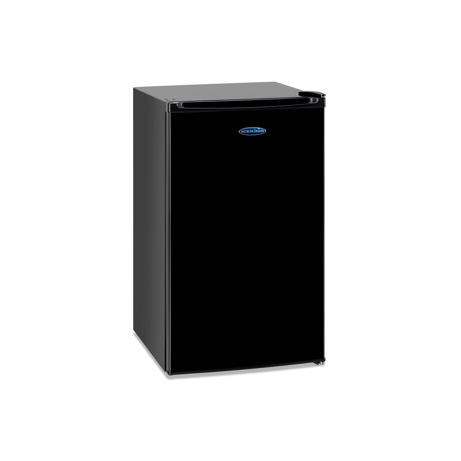 Refurbished IceKing RK100BK.E Integrated 81 Litre Under Counter Fridge with Ice Box Black