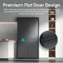 GRADE A1 - Hisense PureFlex 640 Litre Four Door American Fridge Freezer - Grey