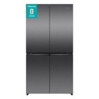 GRADE A1 - Hisense PureFlex 640 Litre Four Door American Fridge Freezer - Grey