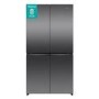 GRADE A1 - Hisense PureFlex 640 Litre Four Door American Fridge Freezer - Grey