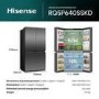 GRADE A1 - Hisense PureFlex 640 Litre Four Door American Fridge Freezer - Grey