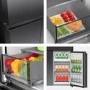 GRADE A1 - Hisense PureFlex 640 Litre Four Door American Fridge Freezer - Grey