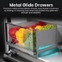 GRADE A1 - Hisense PureFlex 640 Litre Four Door American Fridge Freezer - Grey