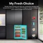 GRADE A1 - Hisense PureFlex 640 Litre Four Door American Fridge Freezer - Grey