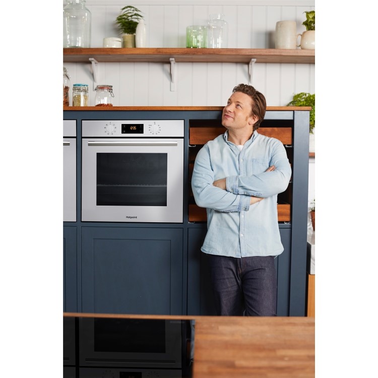 GRADE A3 - Hotpoint SA2540HWH 9 Function Electric Built-in Single Oven - White