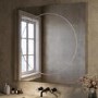 GRADE A1 - Square Front and Backlit Heated Bathroom Mirror with Lights 1000mm - Saturn