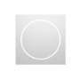 GRADE A1 - Square Front and Backlit Heated Bathroom Mirror with Lights 1000mm - Saturn