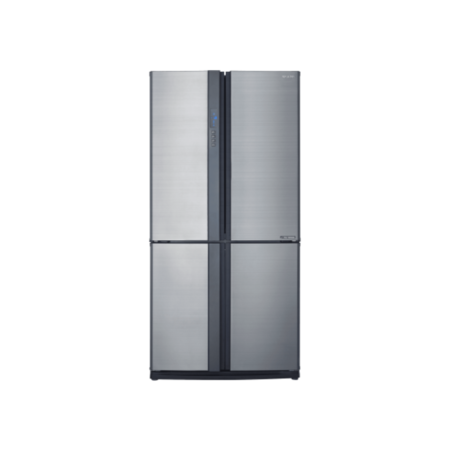 Refurbished Sharp SJ-EX820FSL Freestanding 605 Litre American Fridge Freezer