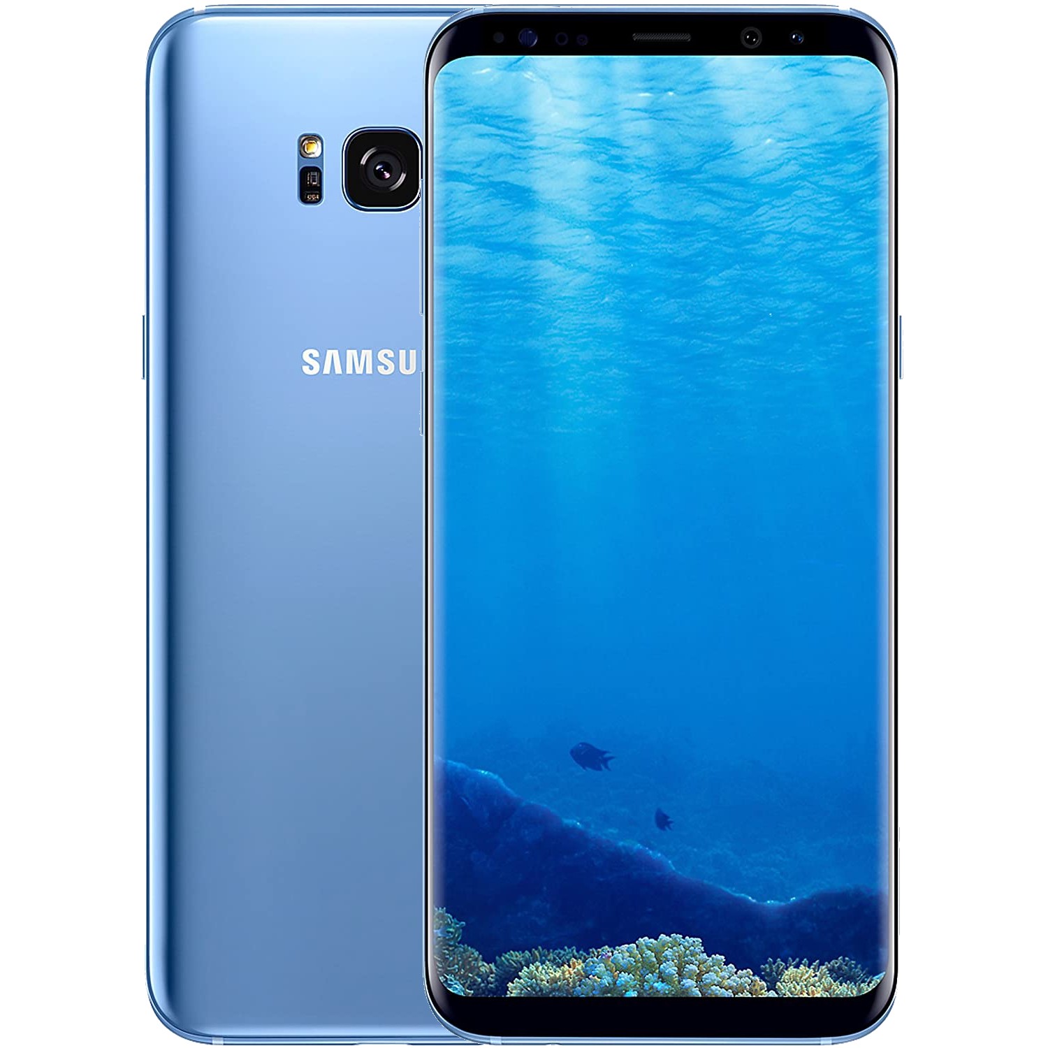 Refurbished Samsung Galaxy S8+ Coral Blue 6.2 64GB 4G Unlocked & SIM Free Smartphone