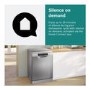Refurbished Bosch Series 2 13 Place Settings Semi Integrated Dishwasher, smart WIFI, extradry, activewater, autoprogrammes, eco silencedrive, White, D rated