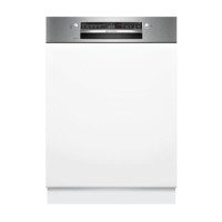 Refurbished Bosch Series 2 13 Place Settings Semi Integrated Dishwasher, smart WIFI, extradry, activewater, autoprogrammes, eco silencedrive, White, D rated