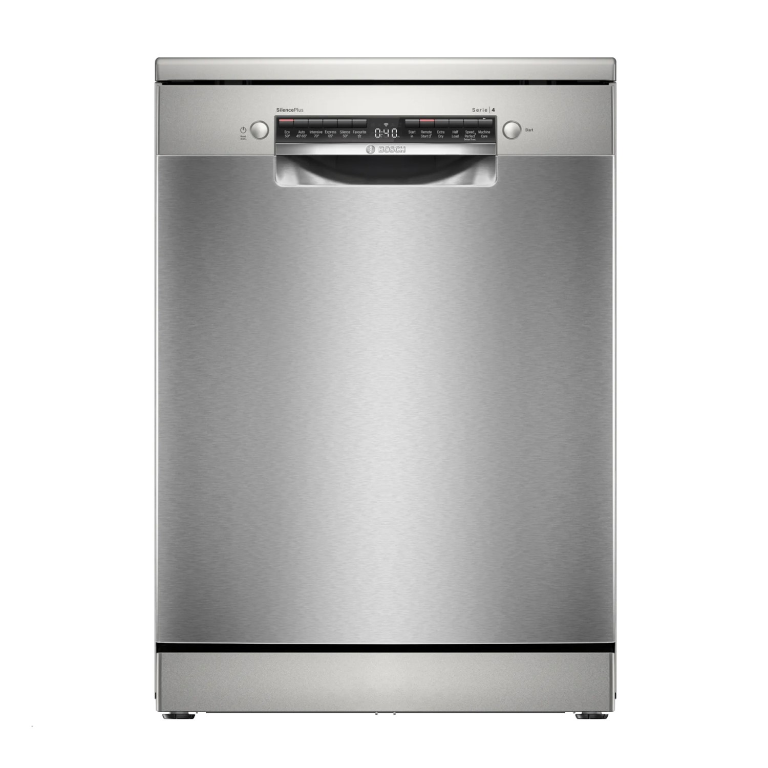 Bosch SMS4EKI06G Series 4 Freestanding Dishwasher - Stainless Steel - WiFi Connected
