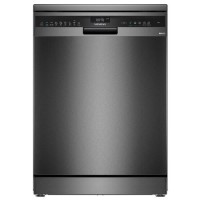 Siemens GRADE A1 - Refurbished iQ500 Free-standing dishwasher 60 cm  steel anti-fingerprint 14ps Auto open door dry brushed black A rated