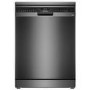 Siemens GRADE A1 - Refurbished iQ500 Free-standing dishwasher 60 cm  steel anti-fingerprint 14ps Auto open door dry brushed black A rated