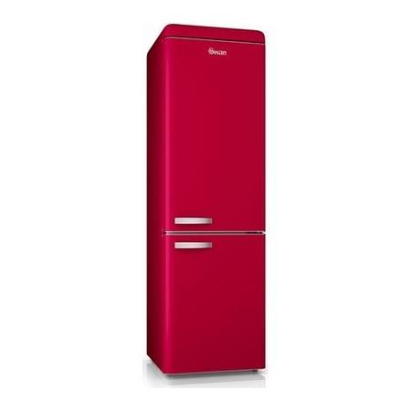 Refurbished Swan Retro SR11020RN Freestanding 295 Litre 70/30 Fridge Freezer Red