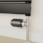 GRADE A1 - electriQ Smart Modern LED TRV Thermostatic Radiator Valves Wi-Fi Version Black
