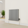 GRADE A1 - electriQ Smart Modern LED TRV Thermostatic Radiator Valves Wi-Fi Version Black