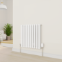 Refurbished electriQ Smart Modern LED TRV Thermostatic Radiator Valves Wi-Fi Version White