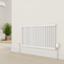 Refurbished electriQ Smart Modern LED TRV Thermostatic Radiator Valves Wi-Fi Version White