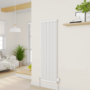 Refurbished electriQ Smart Modern LED TRV Thermostatic Radiator Valves Wi-Fi Version White