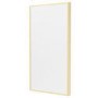 GRADE A1 - Rectangular Brass Backlit Heated Bathroom Mirror with Lights 700 x 400mm - Taurus