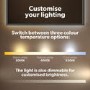 GRADE A1 - Rectangular Brass Backlit Heated Bathroom Mirror with Lights 700 x 400mm - Taurus
