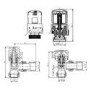 Refurbished Elego White Modern TRV Angled Thermostatic Radiator Valves With Lockshield