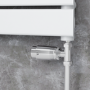 Refurbished Elego Chrome Modern TRV Straight Thermostatic Radiator Valves With Lockshield