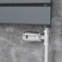 Refurbished - Elego Chrome Modern TRV Straight Thermostatic Radiator Valves With Lockshield
