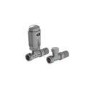 Refurbished - Elego Chrome Modern TRV Straight Thermostatic Radiator Valves With Lockshield
