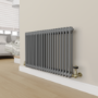 Refurbished Maesta Antique Brass Traditional TRV Corner Thermostatic Radiator Valves With Lockshield