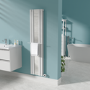 Refurbished White Designer Towel Holder for Steel & Electric Radiators - 420mm