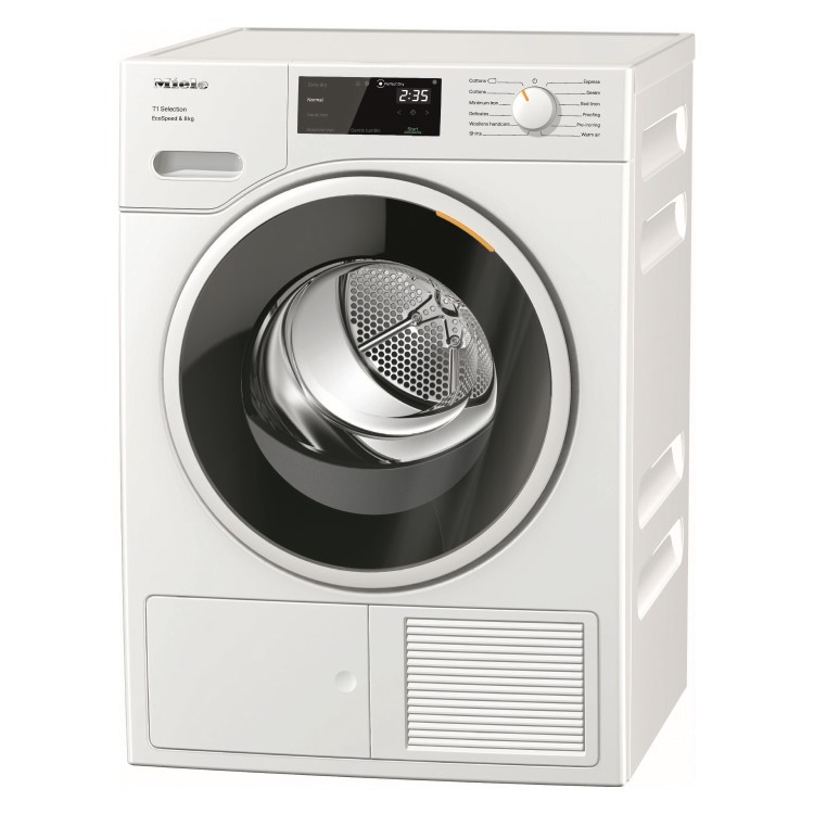 Refurbished Miele TSF643 Freestanding Heat Pump 8KG Tumble Dryer White