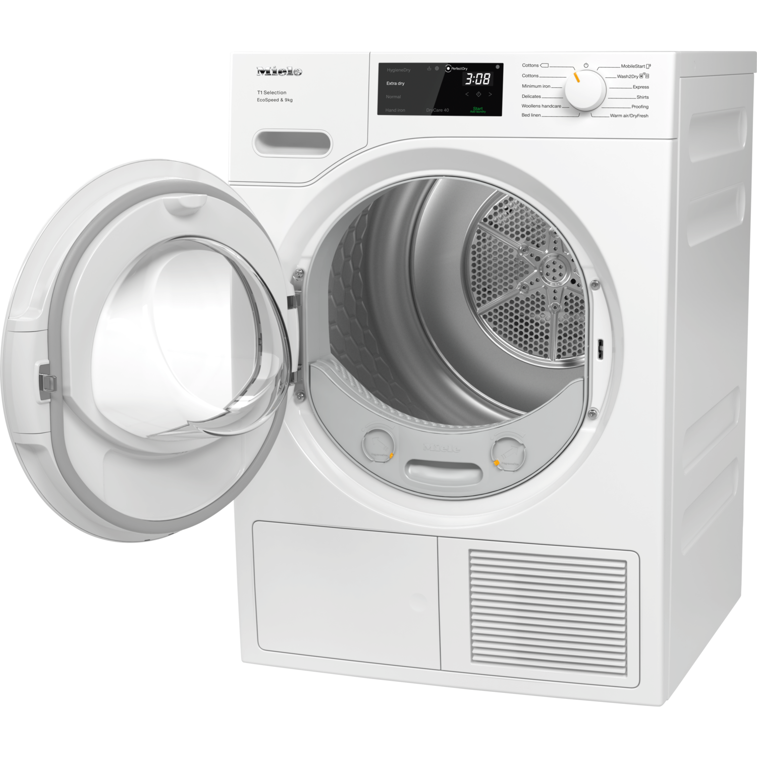 Miele 9kg Freestanding Heat Pump Tumble Dryer White TSH783