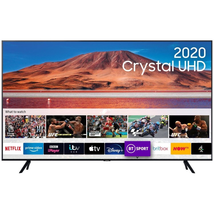 Samsung UE55TU7100KXXU 55" 4K Ultra HD HDR10+ Smart LED TV with TV Plus & Adaptive Sound