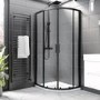 GRADE A1 - 1000x800mm Quadrant Shower Tray – Low Profile 45mm – Stone Resin – White – Pearl