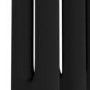 GRADE A1 - Reggio Midnight Black Vertical Double Column Traditional Radiator 1800x470mm 4399 BTU - Cast Iron Style