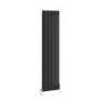 GRADE A1 - Reggio Midnight Black Vertical Double Column Traditional Radiator 1800x470mm 4399 BTU - Cast Iron Style