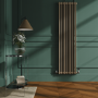 GRADE A1 - Reggio Beige grey Vertical Double Column Traditional Radiator 1800x470mm 4399 BTU - Cast Iron Style