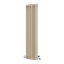 GRADE A1 - Reggio Beige grey Vertical Double Column Traditional Radiator 1800x470mm 4399 BTU - Cast Iron Style