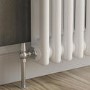 GRADE A1 - Reggio White Vertical Double Column Traditional Radiator 1800x470mm 4399 BTU - Cast Iron Style