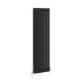 GRADE A1 - Reggio Midnight Black Vertical Double Column Traditional Radiator 1800x560mm 5279 BTU - Cast Iron Style