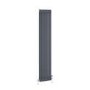 Reggio Anthracite Vertical Double Column Traditional Radiator 1800x380mm 3519 BTU - Cast Iron Style