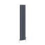 Refurbished Reggio Anthracite Vertical Triple Column Traditional Radiator 1500x290mm 2813 BTU - Cast Iron Style